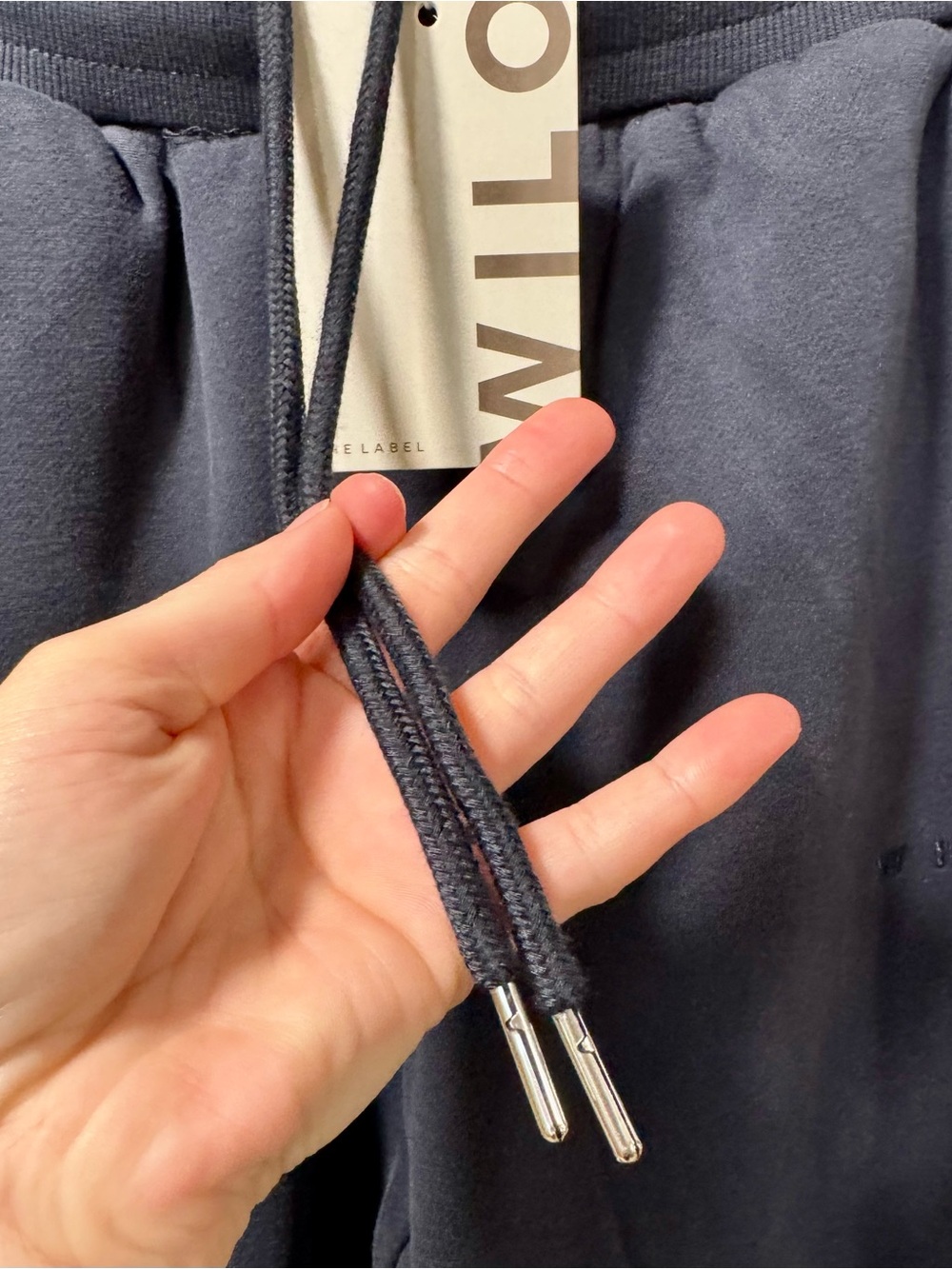 Wilo the Lable Navy wide leg sweatpants size M NWT - Picture 4 of 5
